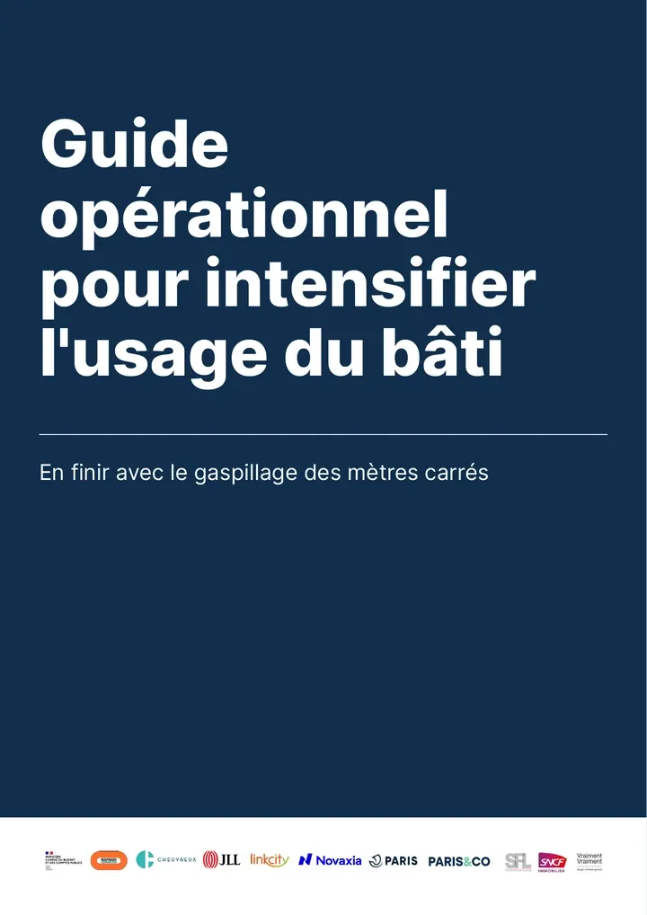 Couverture du guide opérationnel pour intensifier l'usage du bâti
